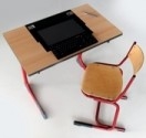 Multimediale leerling-tafel met ingebouwde pc